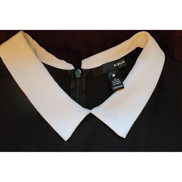 Wednesday Addams Style Dress - Peter Pan Collar Black Dress - Medium - Picture 4 of 5